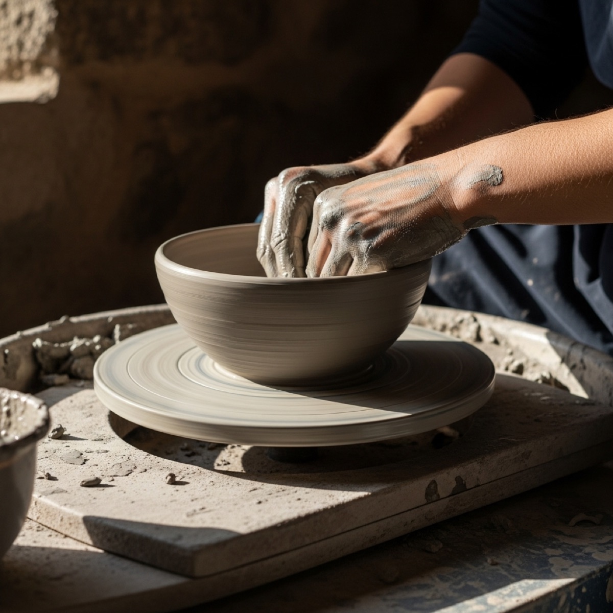 Learning to Shape Clay in a Small Portuguese Village